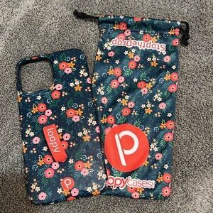 Loopy Case Floral Phone Case - Blue and Pink